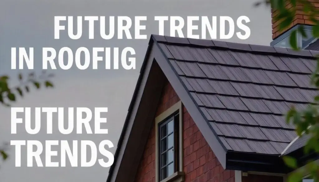 Modern house roof showcasing future trends in roofing materials and design.