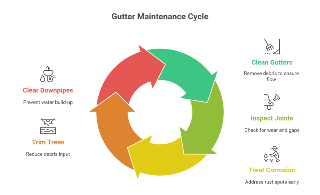 Why Lead Guttering Is the Best Choice for Period Properties in London 4 Gutter Maintenance Cycle visual