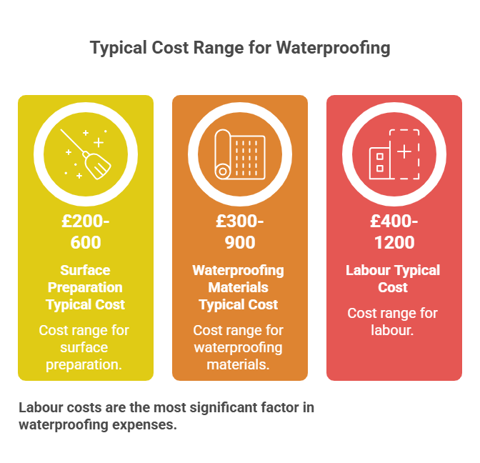 Typical Cost Range for Waterproofing visual