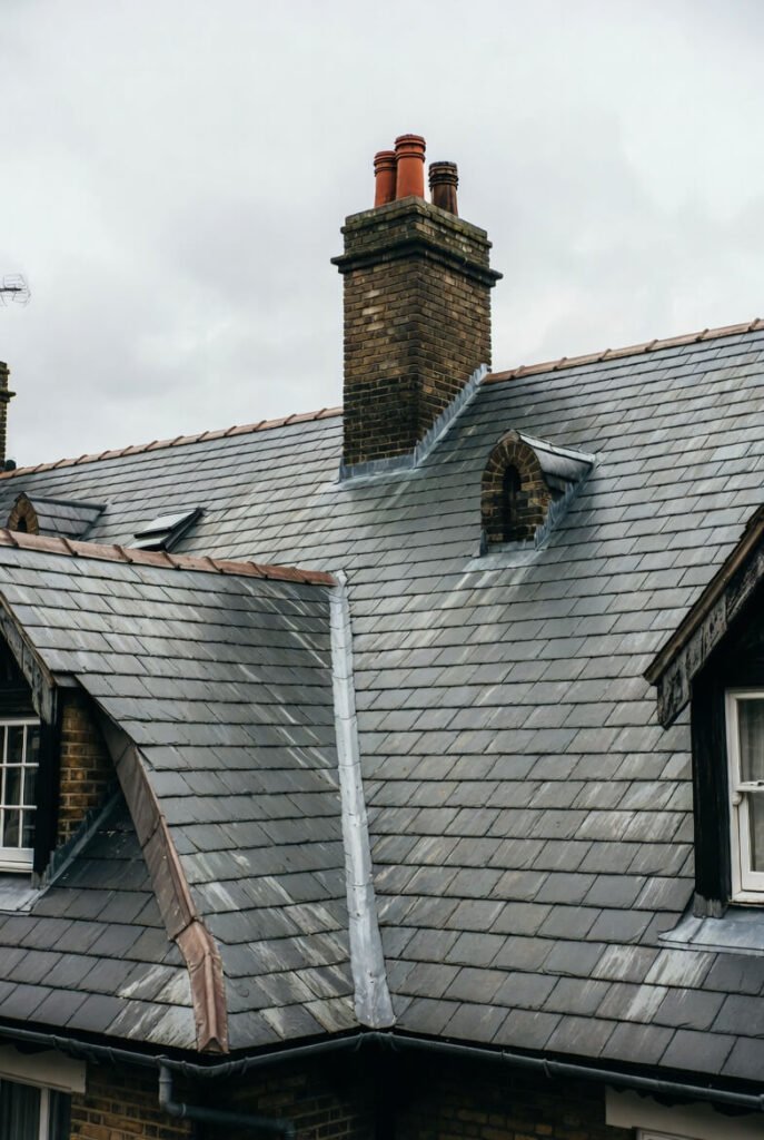 Why Lead Guttering Is the Best Choice for Period Properties in London 1 Lead roofing and guttering on a London period house.