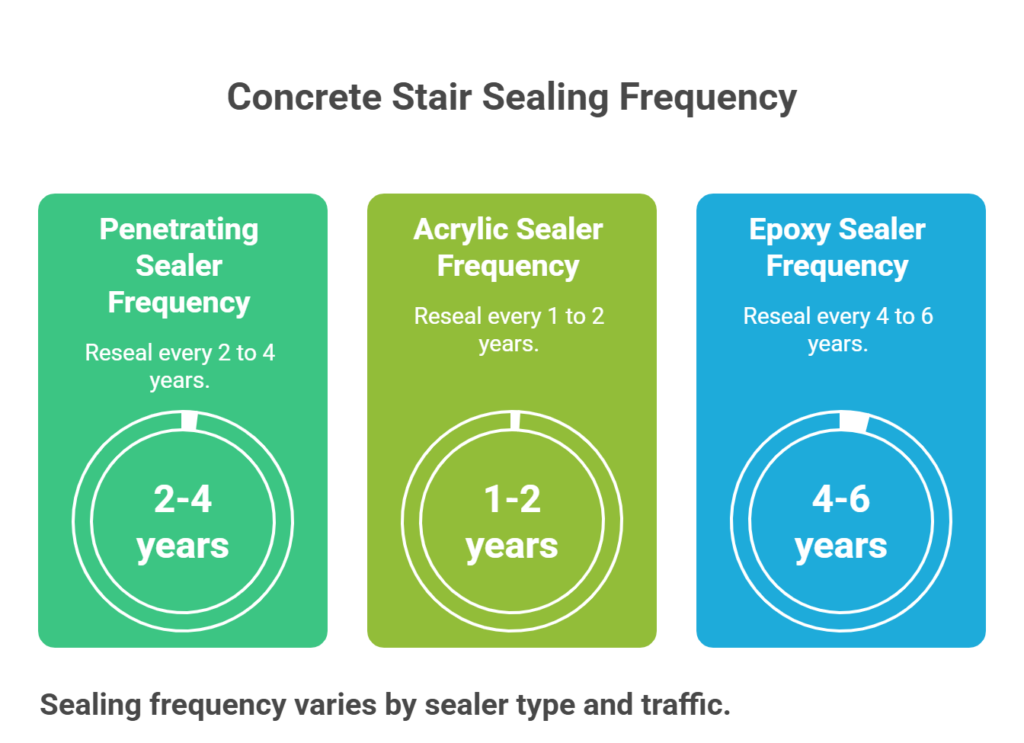 Concrete Stair Sealing Frequency visual